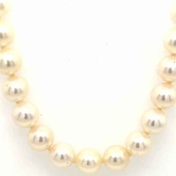 SOLD Mikimoto Fine White Cultured High Luster Pearls 18 - Picture 1 of 5